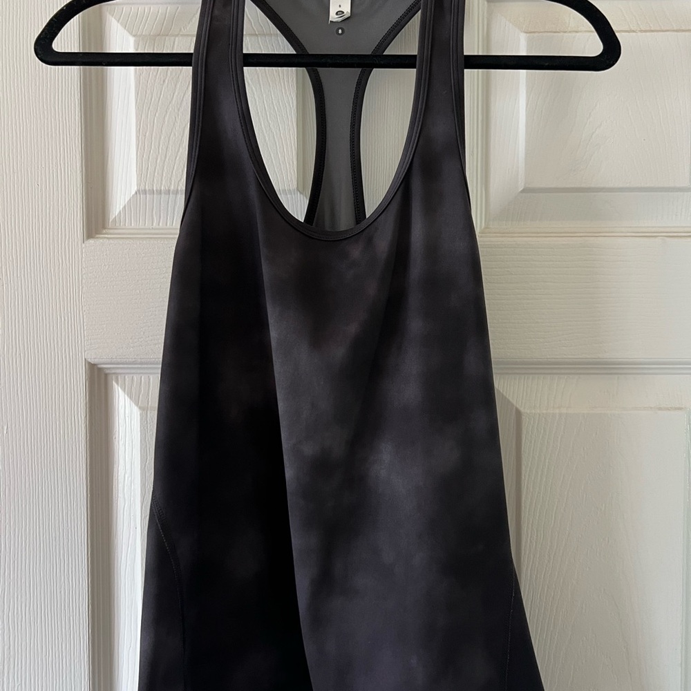 STORI by Katy Hearn Black Sleeveless Tank Top with Racerback Design